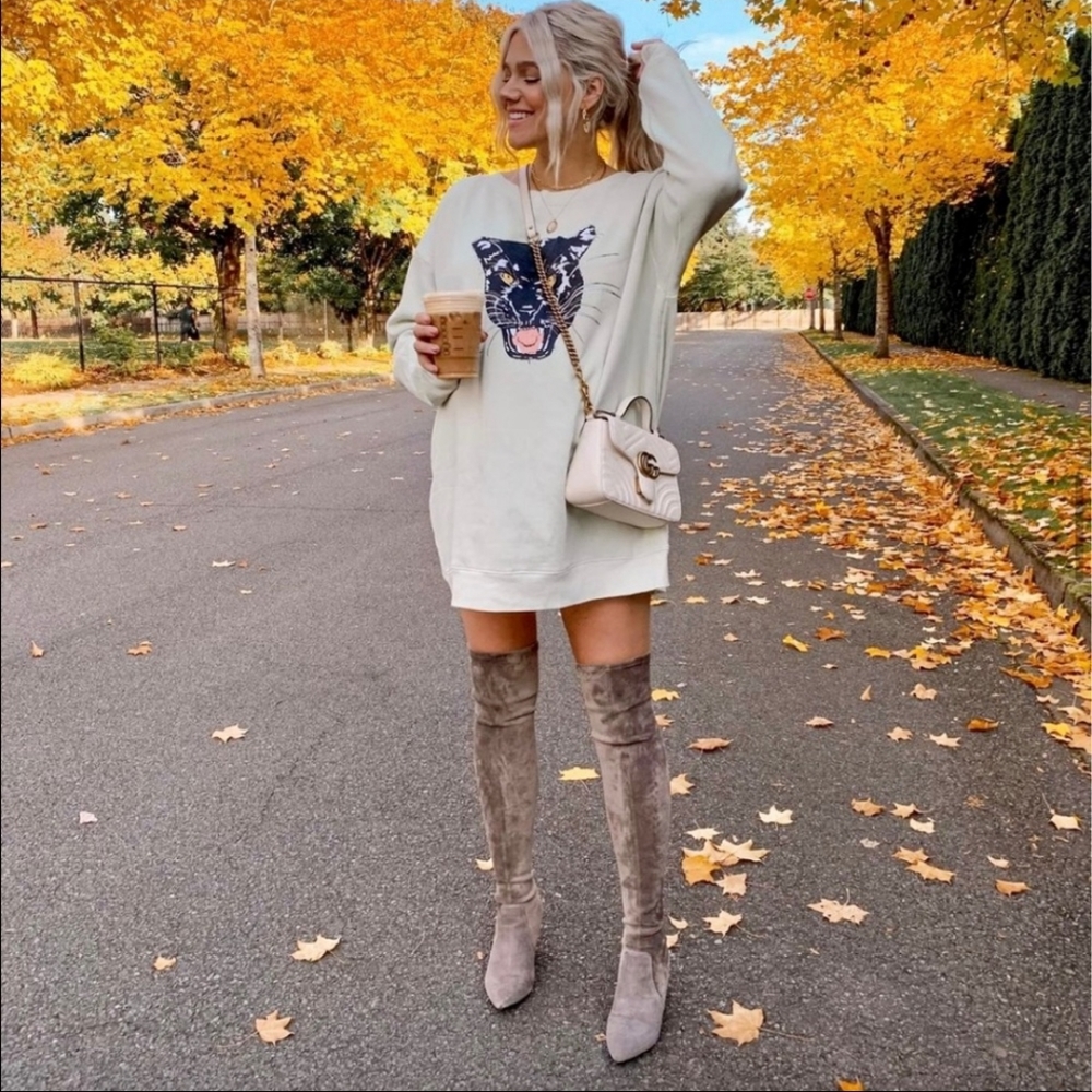 Marc Fisher Taupe Over the Knee Boots